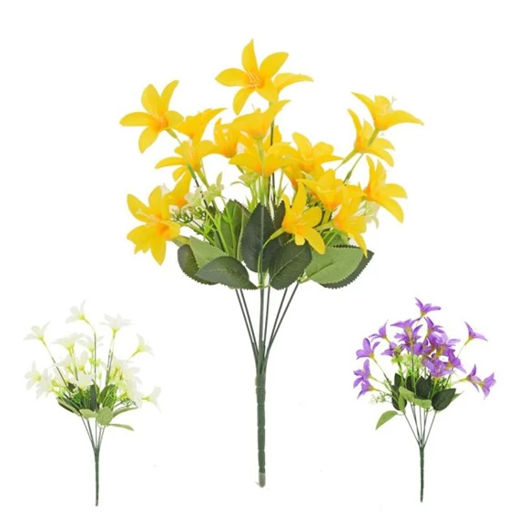 Selyemvirág liliom csokor 44 cm 3féle