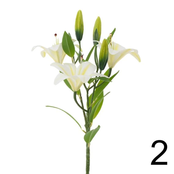Selyemvirág liliom csokor 46 cm 2féle