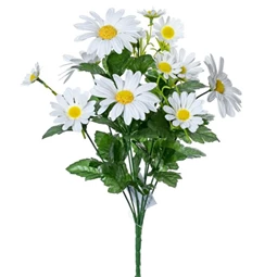 Selyemvirág magaréta csokor 40 cm