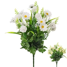 Selyemvirág magaréta csokor 43 cm 2féle