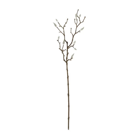 Selyemvirág magnólia ág, bimbós 64 cm