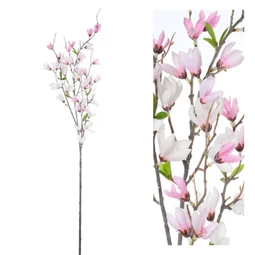 Selyemvirág magnolia műanyag 89 cm rózsaszín