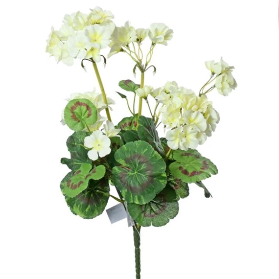 Selyemvirág muskátli csokor 46 cm