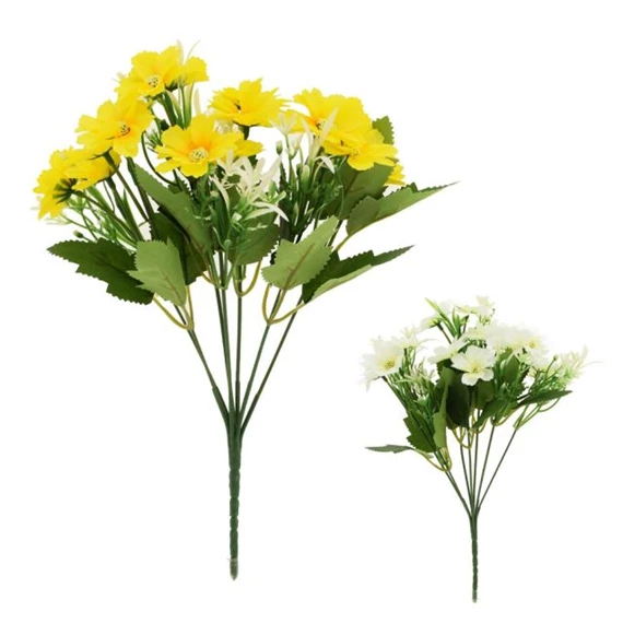 Selyemvirág balkon aranya csokor 31 cm 2 féle