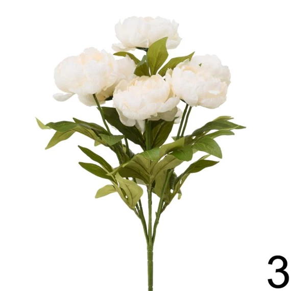 Selyemvirág pünkösdi rózsacsokor 52 cm 3féle