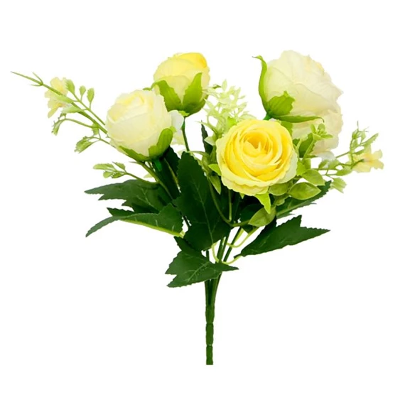 Selyemvirág Rózsa csokor 28 cm