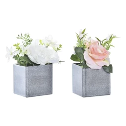 Selyemvirág Rózsa 13x13x18 cm 2 féle