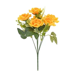Selyemvirág rózsacsokor 31 cm