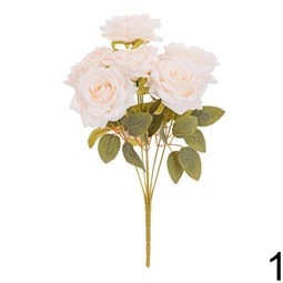 Selyemvirág rózsacsokor 43 cm 3féle