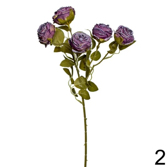 Selyemvirág rózsacsokor 43 cm 10féle