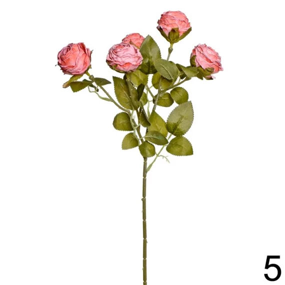 Selyemvirág rózsacsokor 43 cm 10féle