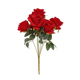 Selyemvirág rózsacsokor 45 cm