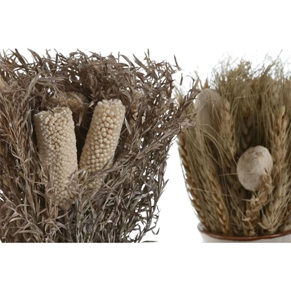 Selyemvirág szárazvirág kaspóban 13x13x25 cm 2 féle