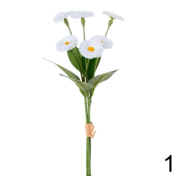 Selyemvirág százszorszép csokor 31 cm 3féle