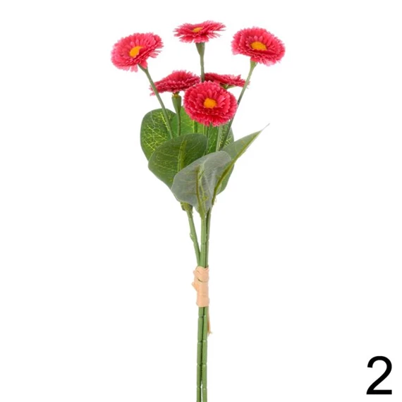 Selyemvirág százszorszép csokor 31 cm 3féle