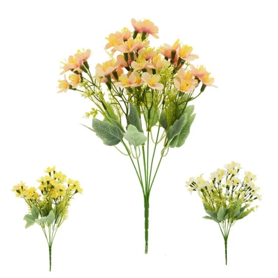 Selyemvirág százszorszép csokor 36 cm 3 féle