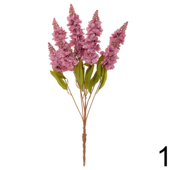 Selyemvirág viola csokor 61 cm 3féle