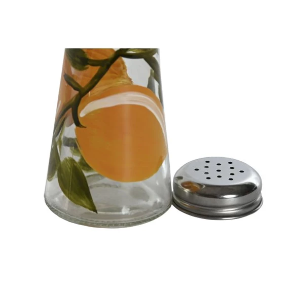 Sószóró citrom mintás 5,6x5,6x10 cm