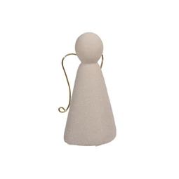 Stilizált angyal álló, homokfújt felülettel 14 cm