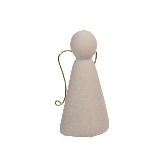 Stilizált angyal álló, homokfújt felülettel 14 cm