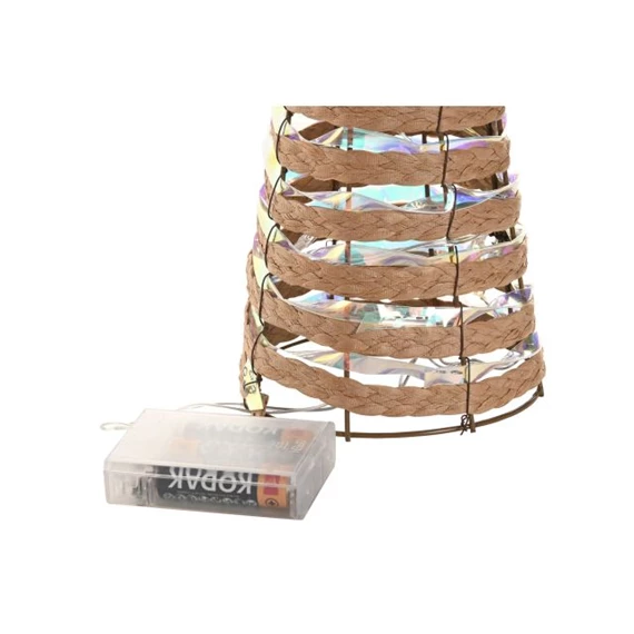 Stilizált fenyő szett LED-es 20x20x80 cm S/3