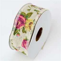 Szalag rózsával 4 cm x 10 m