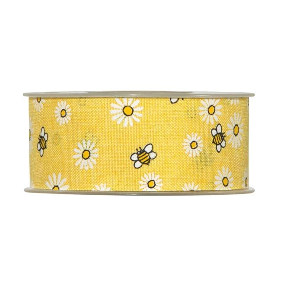 Szalag méhecskés, virágos 40 mm x 20 m