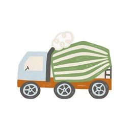 Szalvéta betonkeverő, 16x13 cm, mix S/20