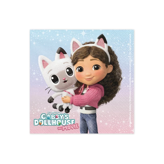 Szalvéta gabby`s dollhouse 33 x 33 cm mix S/20