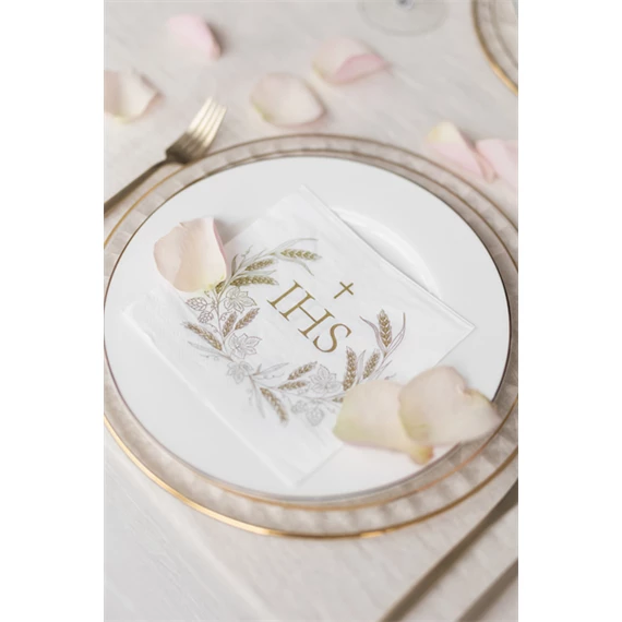 Szalvéta ihs 33x33 cm arany S/12