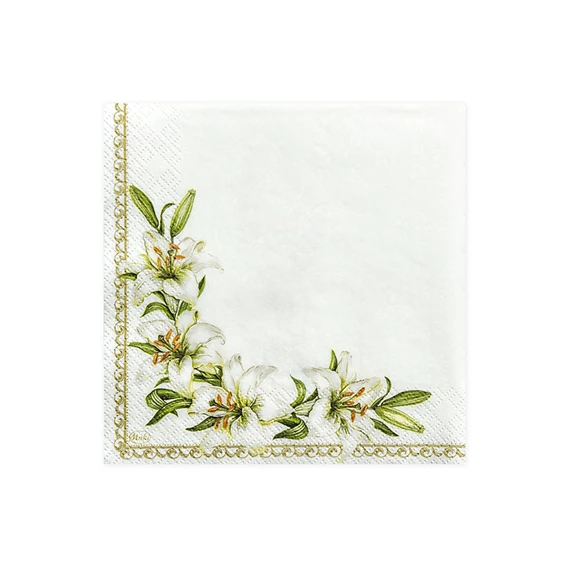 Szalvéta kehely fehér 33 x 33 cm S/20