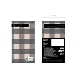 Szalvéta kockás 33x40 cm kevert S/20