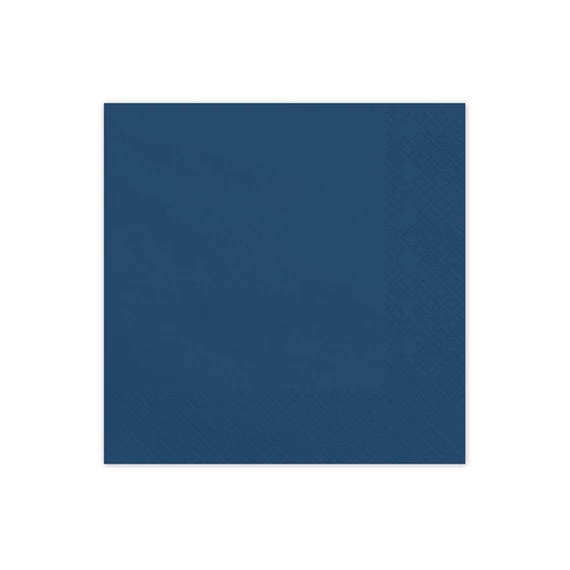 Szalvéta sötétkék 33x33 cm S/6