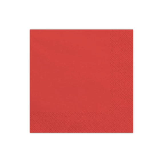 Szalvéta sötétvörös 33x33 cm S/20