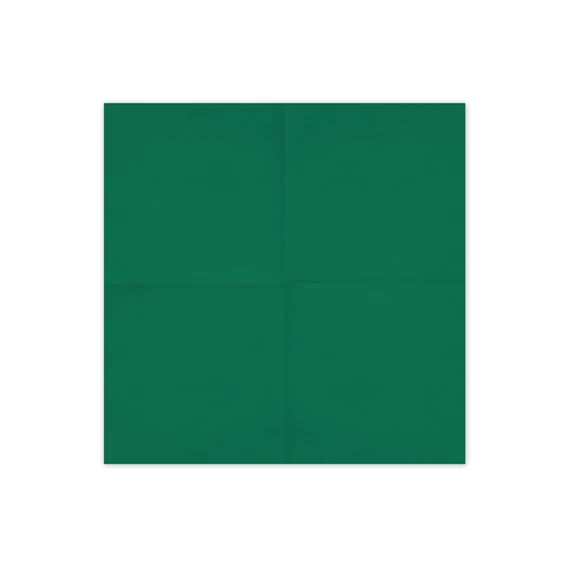 Szalvéta sötétzöld 33x33 cm S/20