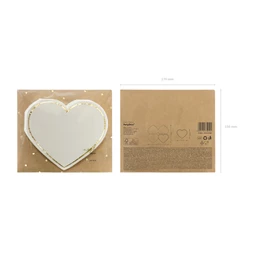 Szalvéta szív alakú 14,5x12,5 cm S/20