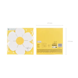 Szalvéta virág 16x16,5 cm mix S/12