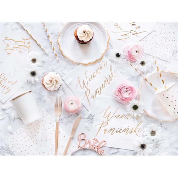 Szalvéta wieczór panieński fehér 33x33 cm S/20