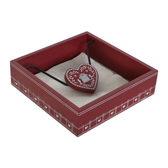 Szalvétatartó 18,5x18,5x5 cm