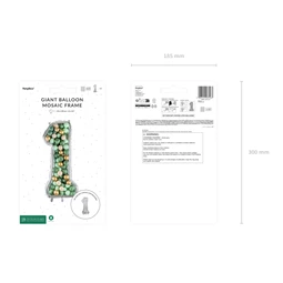 Számkeret 1-es latex lufikhoz 126 cm ezüst