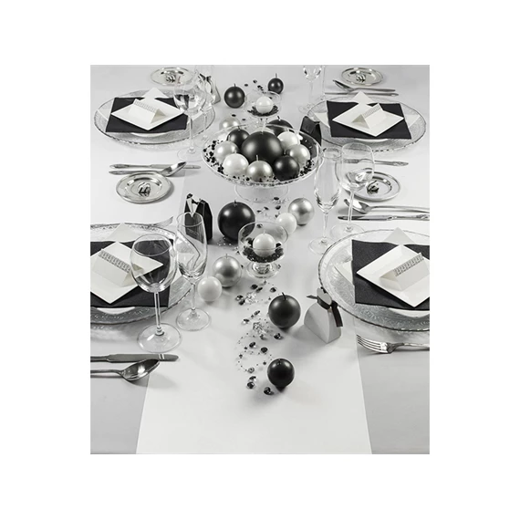 Szatén sima fehér 0,36 cm x 9 m