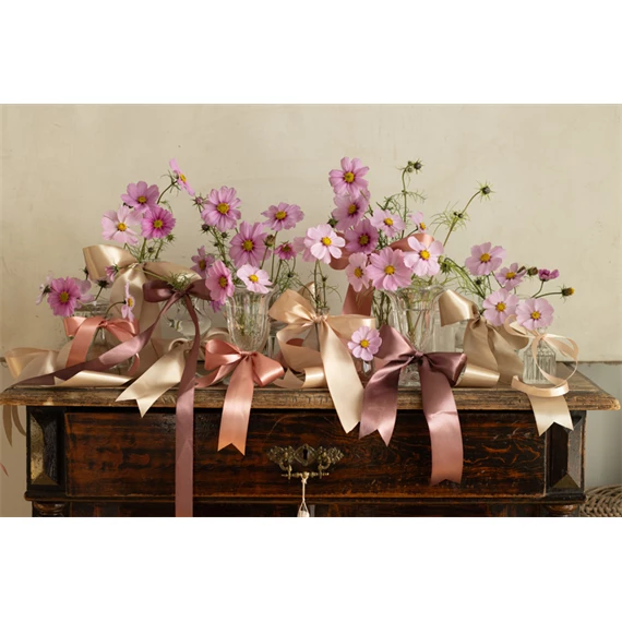 Szatén szalag barack 38 mm x 25 m