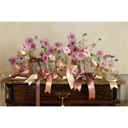 Szatén szalag poros rózsa 38 mm x 25 m