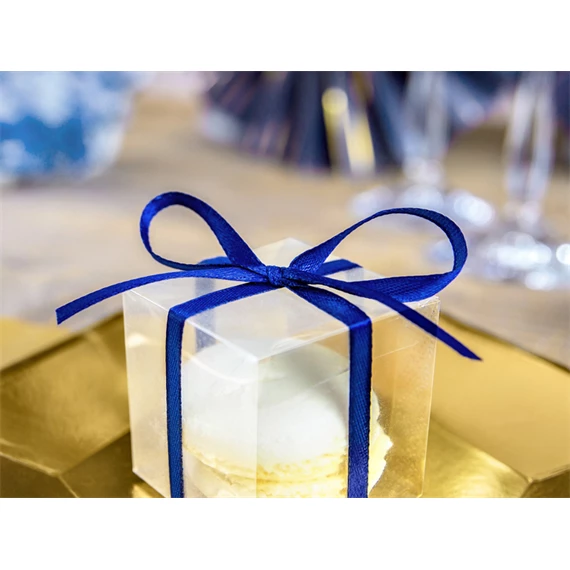 Szatén szalag tengerészkék 6 mm 25 m