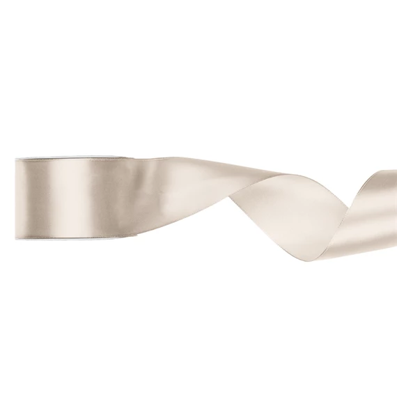 Szatén szalag törtfehér 50 mm x 25 m