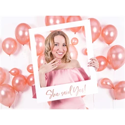 Szelfi képkeret she said yes rózsaarany 50x59,5 cm