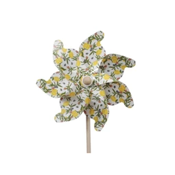 Szélforgó citrom mintával, betűzős 31x60 cm