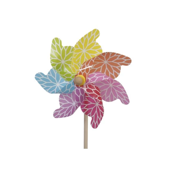 Szélforgó virág mintával, betűzős 31x60 cm