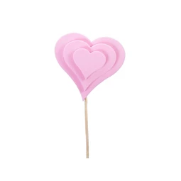 Szív betűzős 8x8 cm S/12