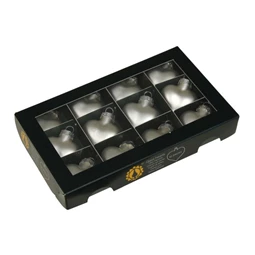 Szív 4 cm silver mat S/12